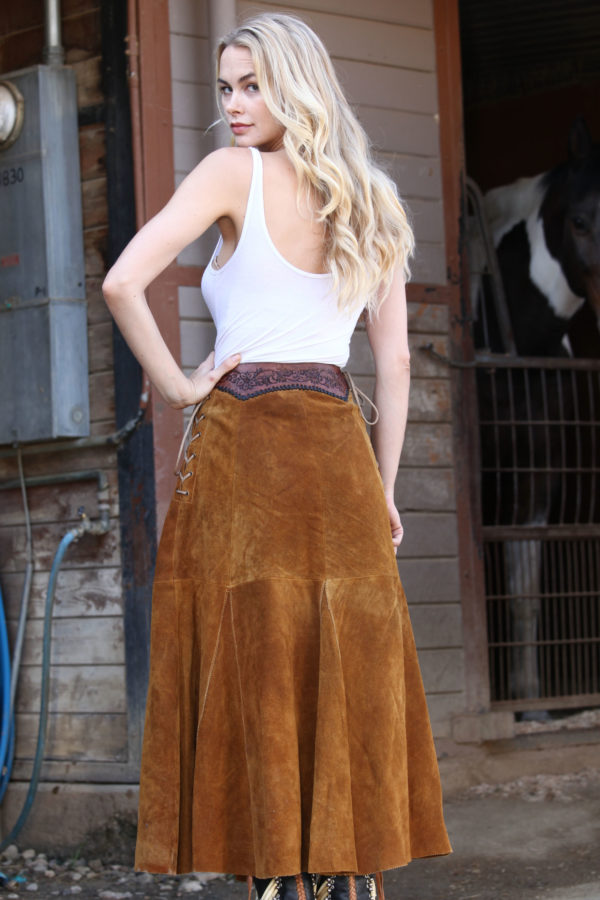 Women hand tooled skirts