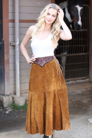 Women hand tooled skirts