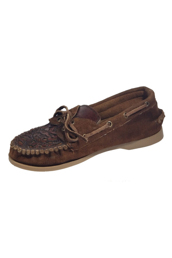 Women hand tooled moccasins